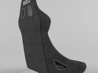 Racing Seat Sparco sprint L Black 3D model