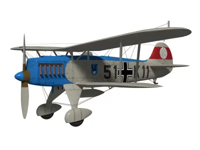 Heinkel He-51 3D model