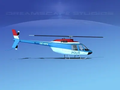 Bell 206 Polis 3D model