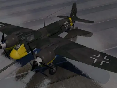 Henschel Hs-129 B-3 3D model