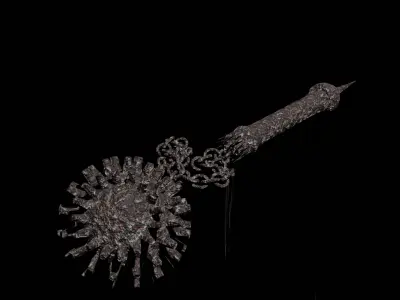 Flail Low-poly 3D model