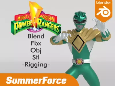 Green Ranger - Power Ranger 3D model