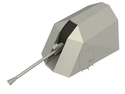 3D 57 mm BOFORS GUN 3D model