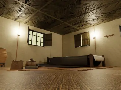 House of the Prophet Muhammad - exterior interior 3D model