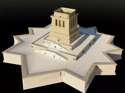 statue of liberty pedestal 3D model