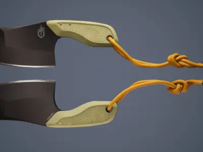 Gerber Tri-Tip - Green Low-poly 3D model