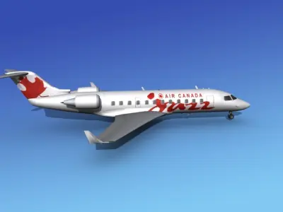 Canadair CRJ100 Air Canada Jazz 3D model
