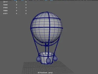 Balloon Low-poly 3D model
