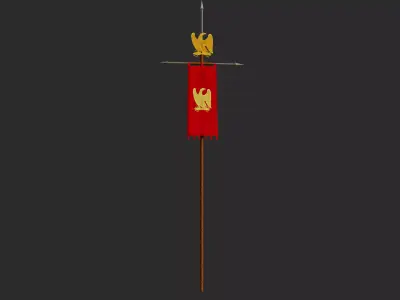 Ancient Roman Flag 3D model