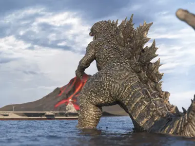 Monster Godzilla Rigged for Cinema 4D 3D model