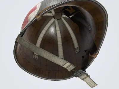 Medic Helmet M1 Low-poly 3D model