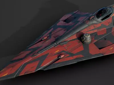 Star Wars Jedi Starfighter - Maul s Revenge Low-poly 3D model