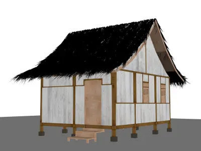 Sundanes Traditional Suhunan Jubleb Nangkub Low-poly 3D model