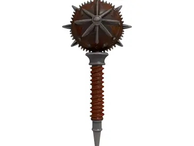 Rusty Medieval Mace 3D Model 3D model