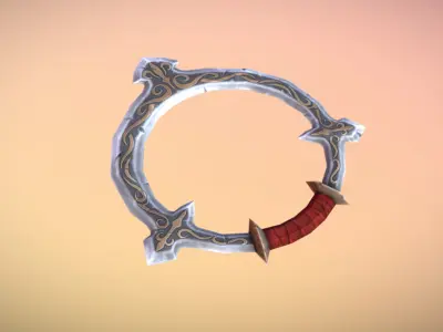 Fantasy Armory - Chakram 01 Low-poly 3D model