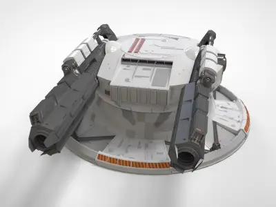 starship troopers cannon 3D model