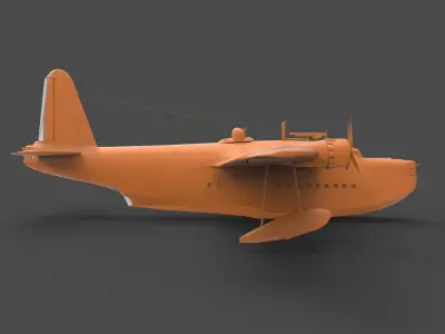 Short Sunderland 3D print model