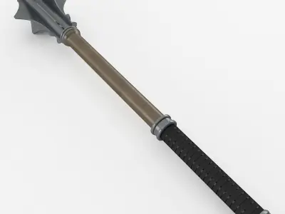 Flanged Mace 3D model