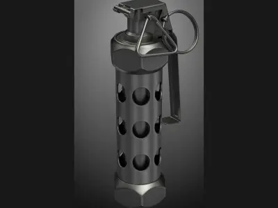 grenade M84 subdivison ready 3D model