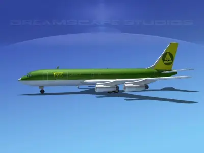 Boeing 707 Lebanon 3D model