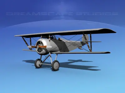 Nieuport 17  Bare Metal 3D model