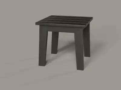 Lakeside Side End Table Low-poly 3D model