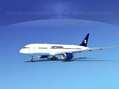 Boeing 787-8 Lufthansa 3D model