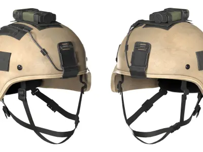 MICH HELMET LOW CUT Low-poly 3D model