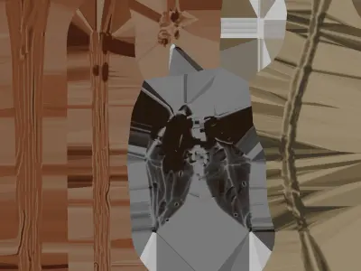 Stylized Lance Low-poly 3D model