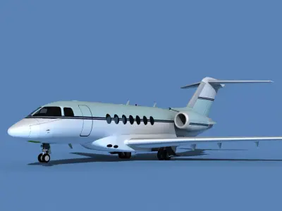 Hawker Siddley 4000 V02 3D model
