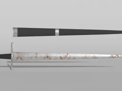 Arming Sword Low-poly 3D model