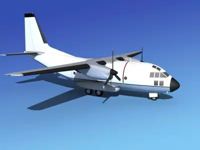 Alenia C-27A Spartan Civil 1 3D model