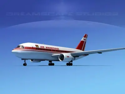 Boeing 767-100 Air Mauritus 3D model