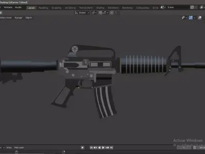 METRALLETA ar - rifle Free 3D model