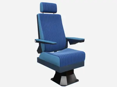Pilot Seat Low-poly 3D model