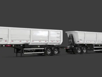 Randon RoadTrain Tipper 9 Axle 2020 3D model