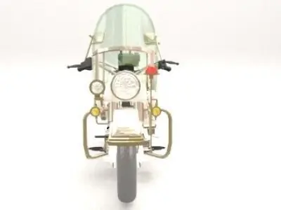 police motorcycle 3D model