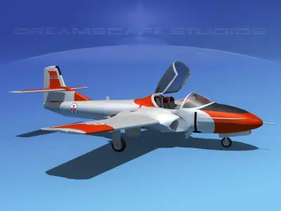 Cessna T-37 Tweetybird V08 Portugal 3D model