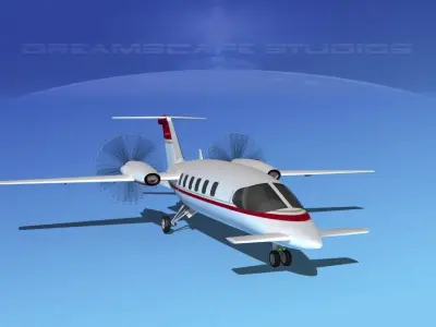Piaggio P180 Avanti V15 3D model