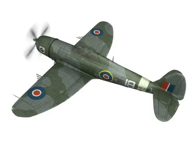 Republic P-47D Thunderbolt MK I - HD154 3D model