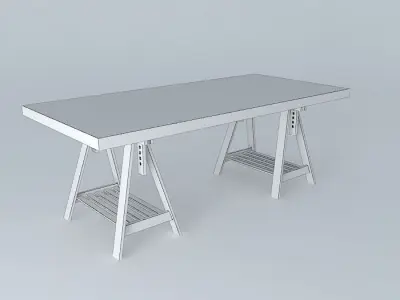 Work table Free 3D model