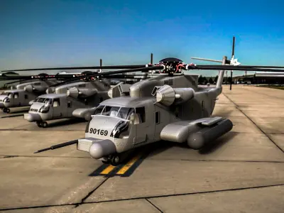 Sikorsky MH-53 Pavelow 3D model