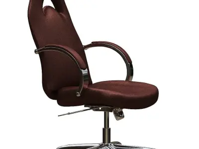 Office chair Low-poly 3D model