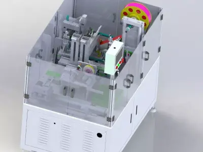 Hot pressing plastic sealing machine 3D model