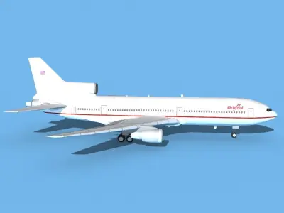 Lockheed L-1011 Orbital ATK 3D model