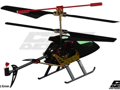CGPdesign academyHelicopter toy- design by Huskic Ermin Free 3D model