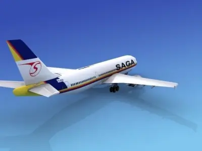 Airbus A300 SAGA 3D model