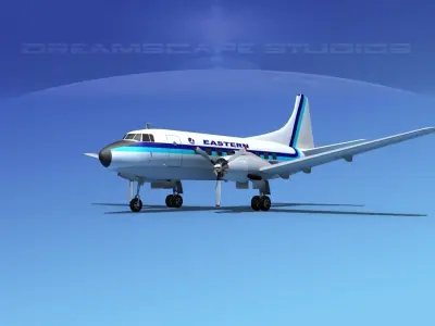 Martin 404 Eastern Airlines 2 3D model