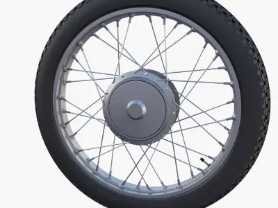 Moped wheel 3D model