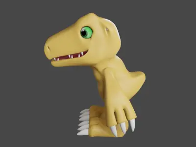 Agumon in 3D model 3D model